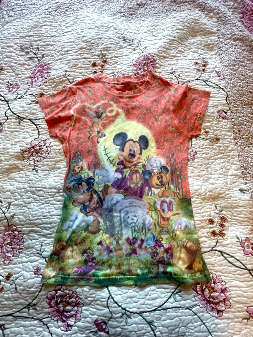 mickey mouse halloween vintage graphic tee